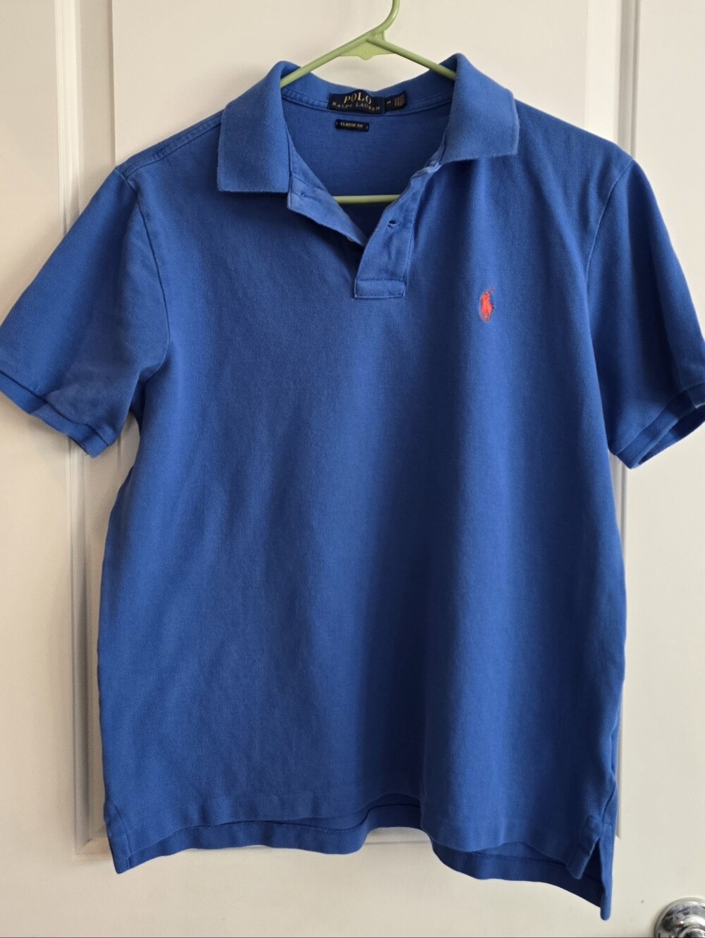Polo by Ralph Lauren Men’s Royal Blue Polo with Red Pony Logo
